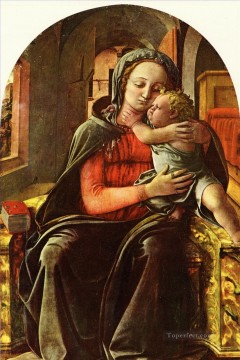 フラ・フィリッポ・リッピ Painting - リッピ・フィリッピノ マドンナとチャイルド2 ルネサンス フィリッポ・リッピ